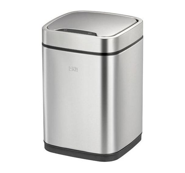 Poubelle à capteur EcoSmart 6L inox mat