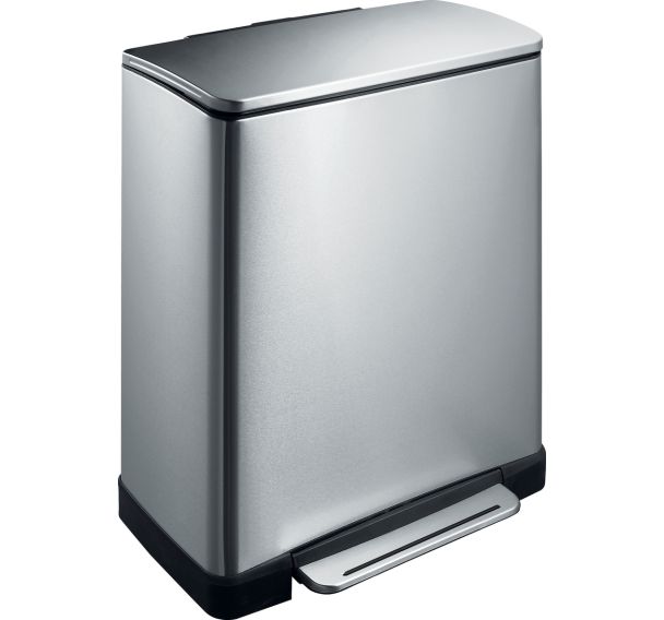 Poubelle à pédale E-Cube rectangulaire - 50 L