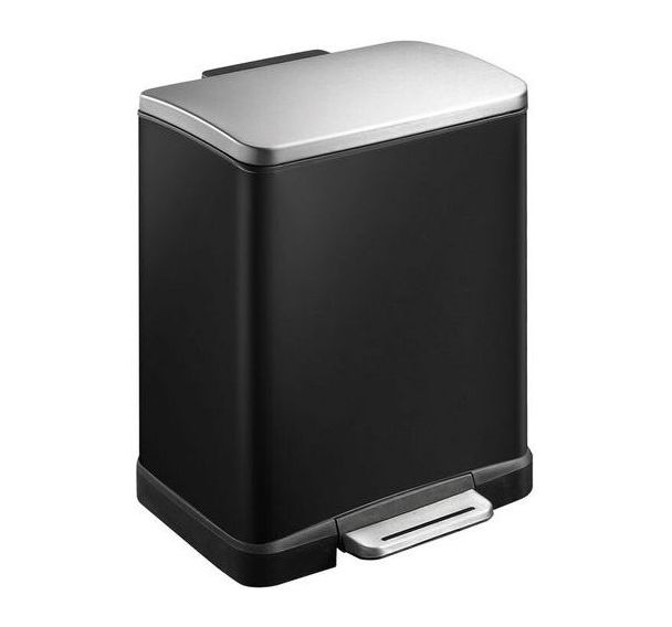 Poubelle à pédale E-Cube rectangulaire 12L EKO - Vepabins