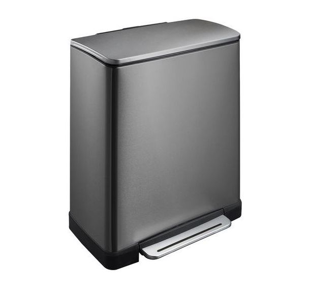 Poubelle à pédale E-Cube tri sélectif 28+18L_EKO