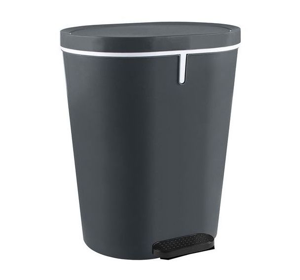 Poubelle à pédale Zamora 25L antracite