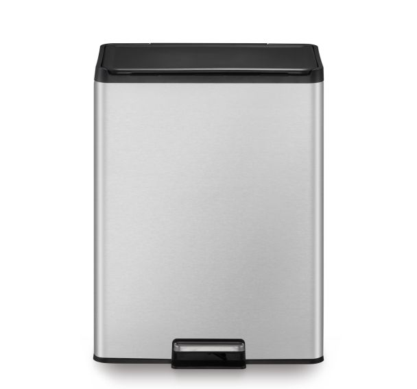 Poubelle à pédale tri sélectif Essential 20+20 L, EKO