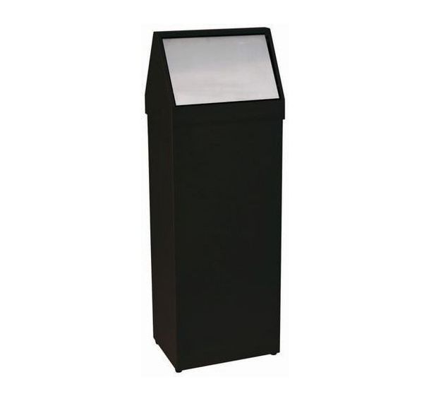 Poubelle à trappe basculant Storico - Noir - 50 L