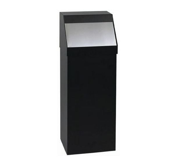 Poubelle à trappe push inox Storico - Medial
