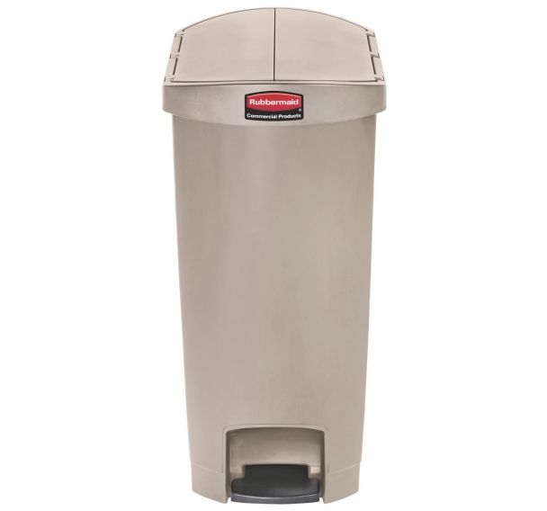 Poubelle agroalimentaire en plastique Rubbermaid - 50 L Beige