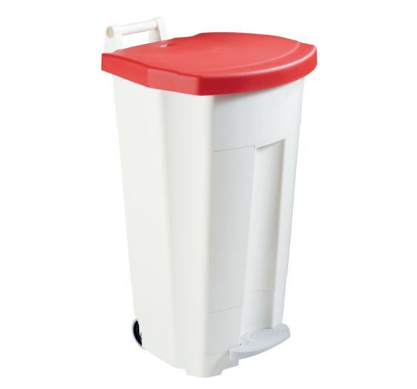 Poubelle agroalimentaire mobile à pédale - 90 L