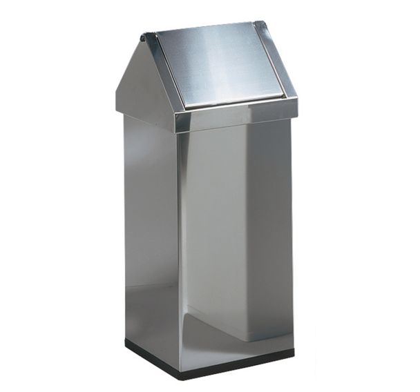 Poubelle avec couvercle basculant de 55 litres