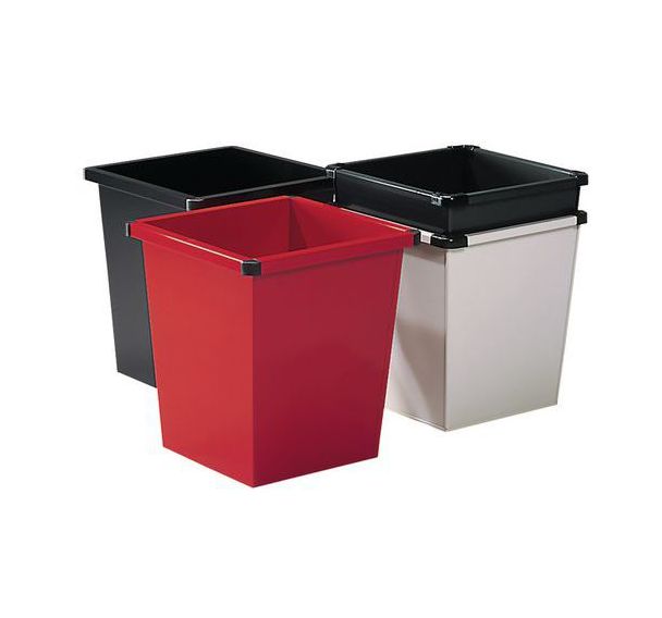 Poubelle carrée en métal