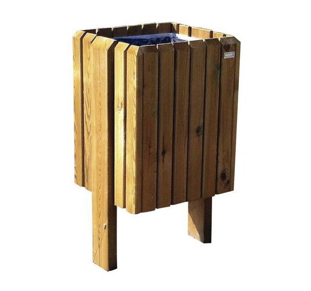 Poubelle carrée sans couvercle 60 L