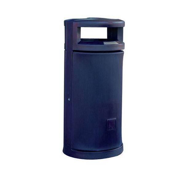 Poubelle d'extérieur avec auvent 120 L
