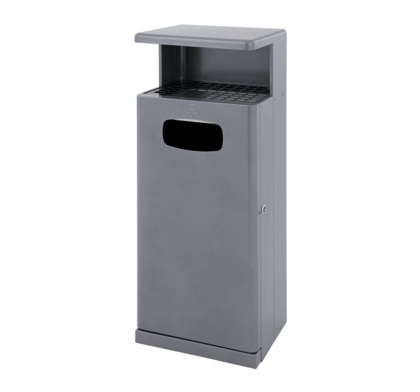 Poubelle d'extérieur avec auvent 55L - Vepabins