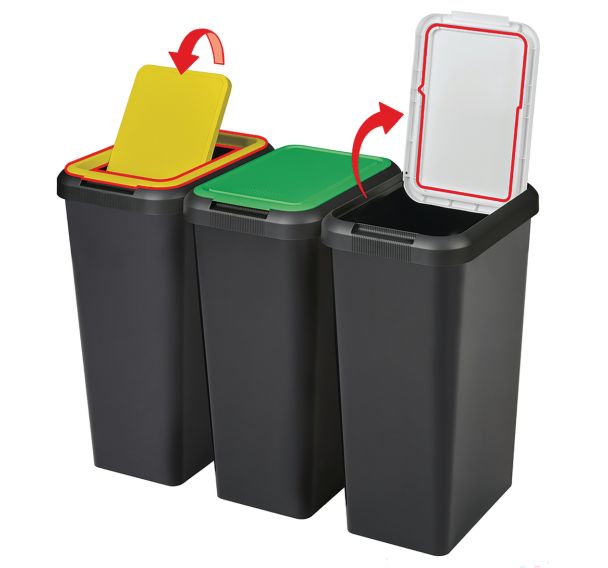 Poubelle de tri sélectif - 45L - CEP