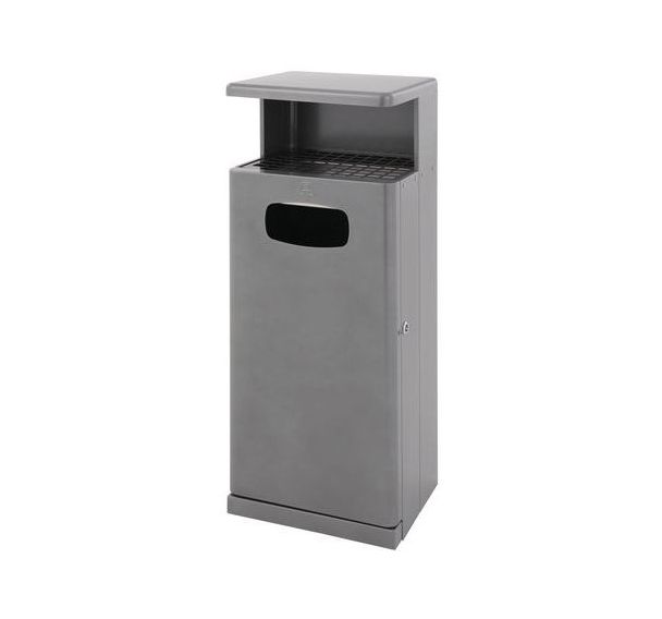 Poubelle d'extérieur avec auvent 55L - Vepabins