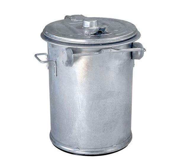 Poubelle en acier galvanisé - 70 et 90 L