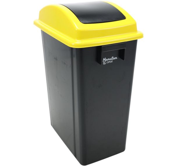 Poubelle en plastique 70% recyclé - 40L - Manutan Expert