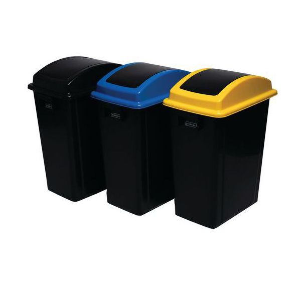 Poubelle en plastique 70% recyclé - 40L - Manutan Expert