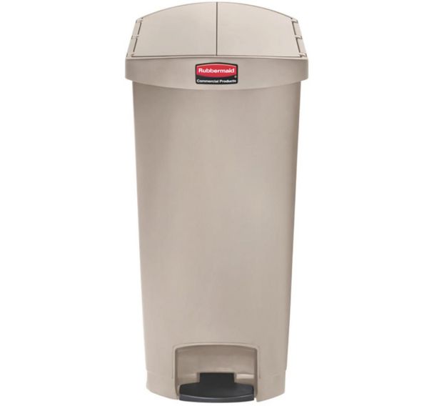 Poubelle en plastique STEP ON - 68L - Beige - Rubbermaid