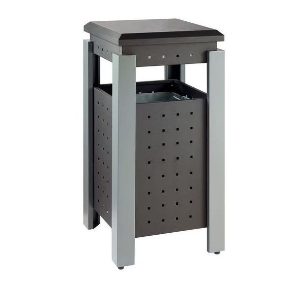 Poubelle extérieur carré 36L