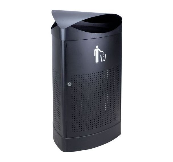 Poubelle extérieur triangle 60L