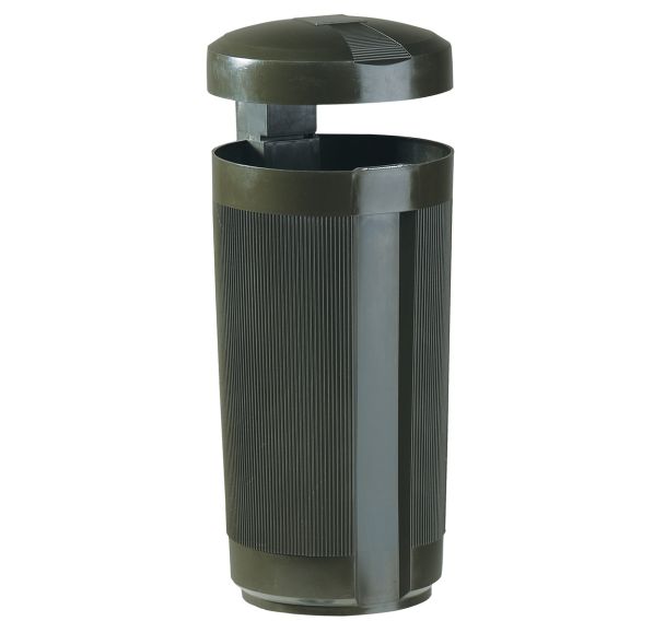 Poubelle extérieure Prima Linea 50 L Brun sienne