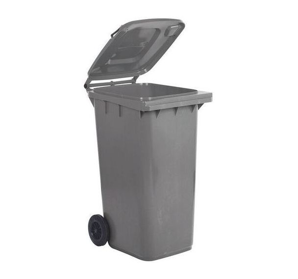 Poubelle gris - 120 L