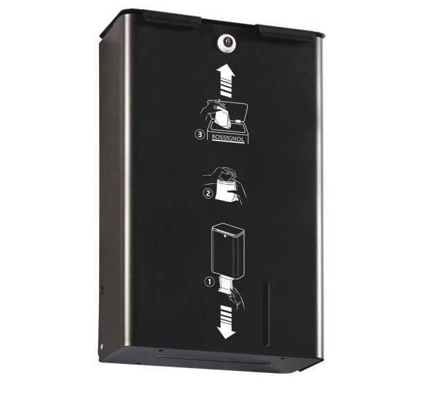 Poubelle hygiène féminine 10 L avec distributeur de sachets