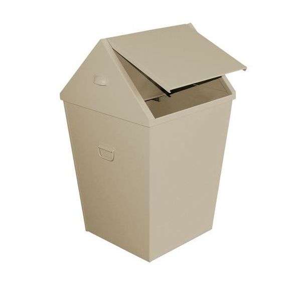 Poubelle métallique avec à levier 62 et 128 L