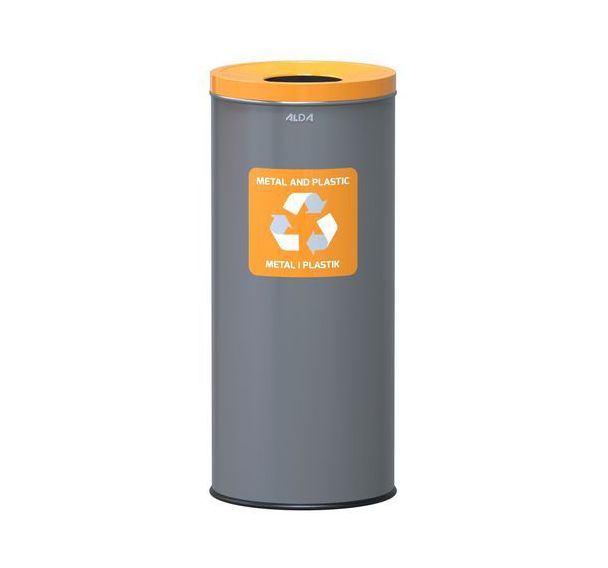 Poubelle métallique intérieure Prestige EKO de recyclage 45 L