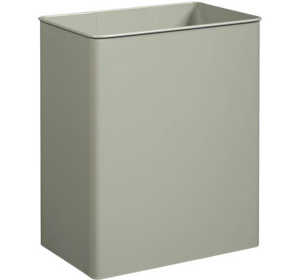 Poubelle pivotante rectangulaire murale Tourny - 27l - gris ciment
