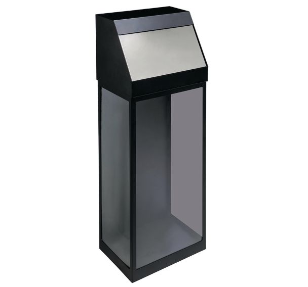 Poubelle push transparente 50 L