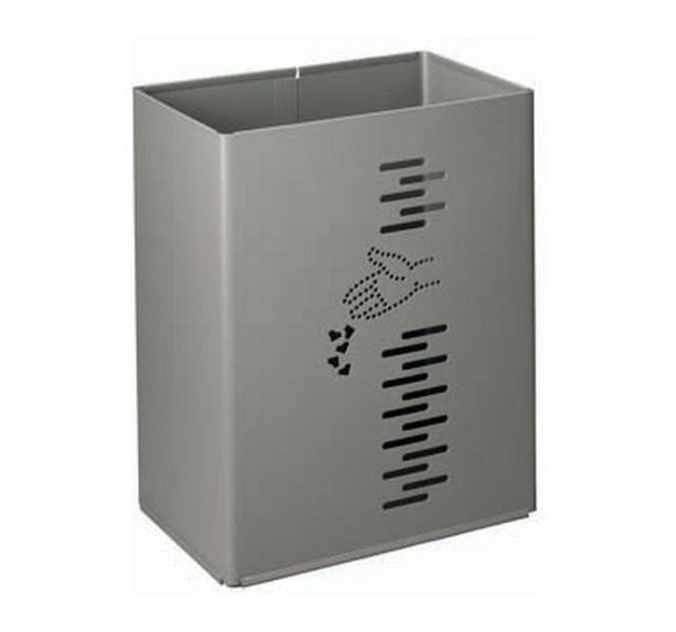 Poubelle rectangulaire pivotante Pivo - Gris - 24 L