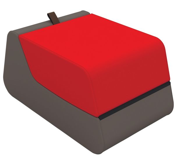 Pouf-lounge 2 en 1 Batbi tissu enduit PVC Ginko