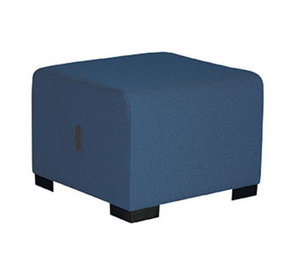 Pouf 1 place Hizia tissu polyester - Alba