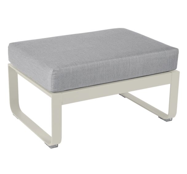 Pouf Bellevie coussin gris flanelle Fermob