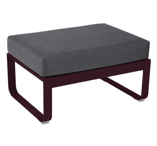 Pouf Bellevie coussin gris graphite Fermob