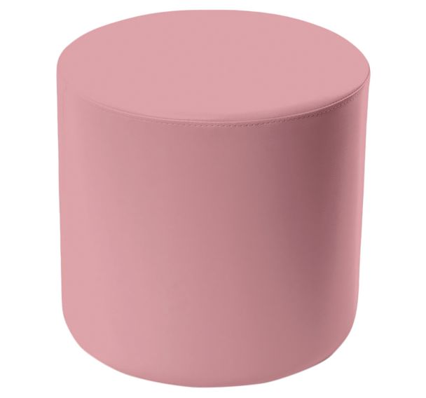 Pouf Camomillia rond simili cuir hauteur 45 cm - SPOUF