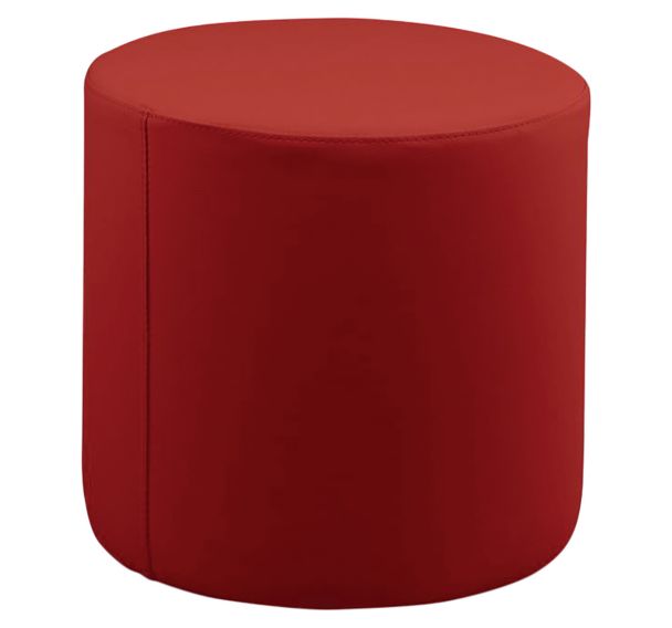 Pouf Camomillia rond simili cuir hauteur 55 cm - SPOUF