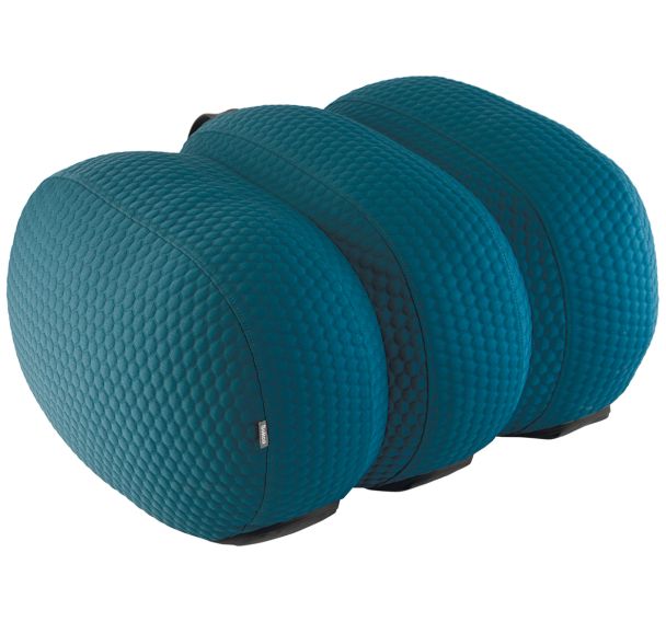Pouf Emeki tissu polyester recyclé M1