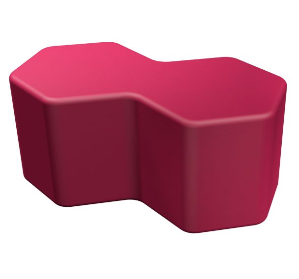 Pouf Honey décagone H40cm LXHXP:86x40x47,5 cm
