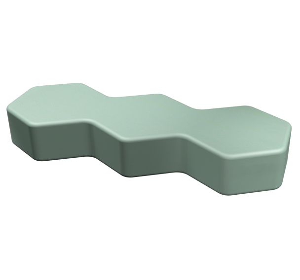 Pouf Honey droit H20cm LXHXP:128,5x20x64,5 cm