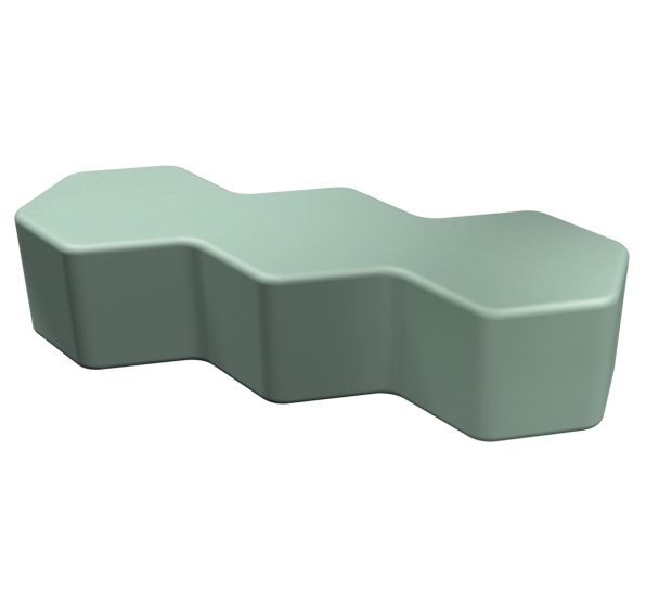 Pouf Honey droit H30cm LXHXP:128,5x30x64,5 cm