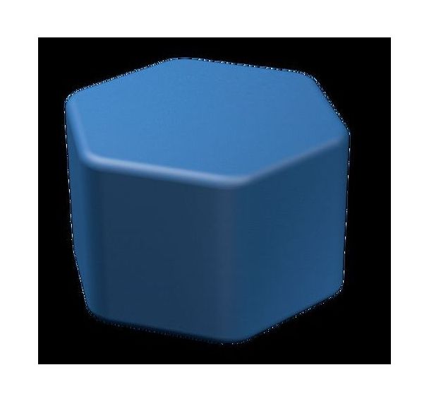 Pouf Honey hexagone H30cm LXHXP:47,5x30x47,5 cm