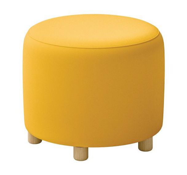 Pouf Joris Ø 50 cm tissu polyester