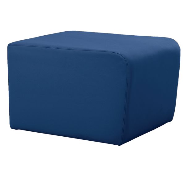 Pouf Leaf 65 x 50 cm tissu simili cuir Spouf