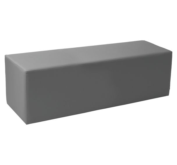 Pouf Rettangolo rigide 150 x 45 cm tissu simili cuir Spouf