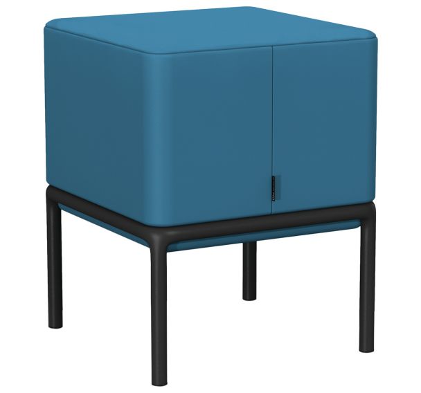 Pouf assis debout Lotua enduit PVC _ Sokoa