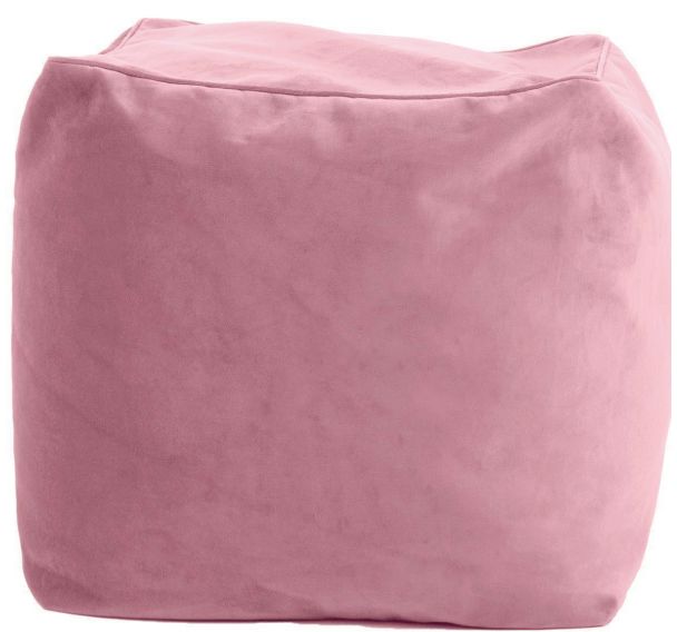 Pouf carré Pablo Velvet dragée