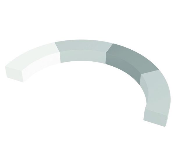 Pouf incurvé Confetti Flexikid