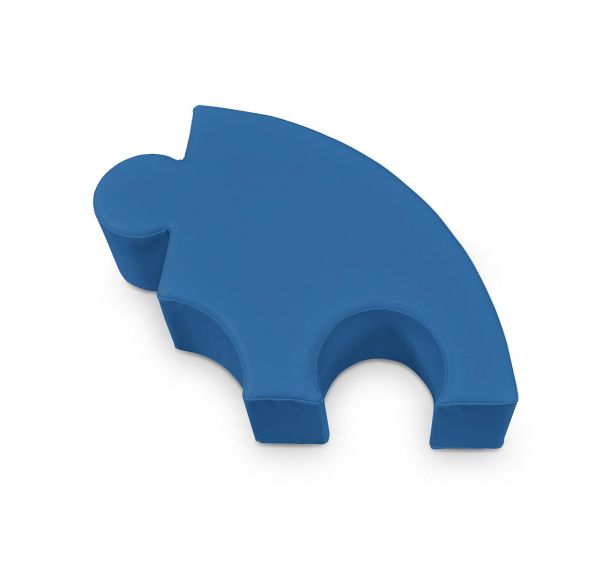 Pouf puzzle H.10cm courbe LXHXP:55x10x55 cm
