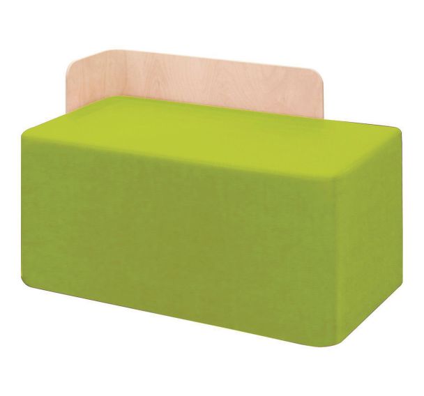Pouf rectangulaire KOP dossier à droite